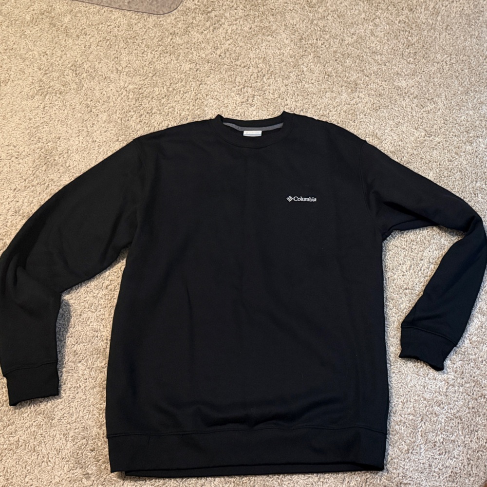 Columbia Black Crewneck Sweatshirt Size Large